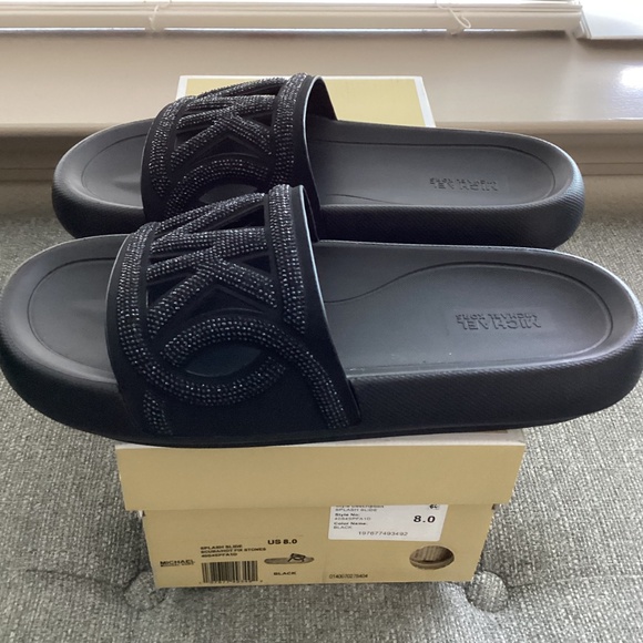 Michael Kors MICHAEL MMK Splash Slide Sandals, size 8 - Picture 8 of 10